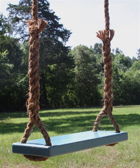 Loving this Blue Double-Rope Tree Swing on #zulily! #zulilyfinds Manila Rope, Rope Swing, Hogan ...