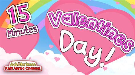 Valentine's Day Songs! | 15 MINUTES of Valentine's Day Songs for Kids | Jack Hartmann - YouTube