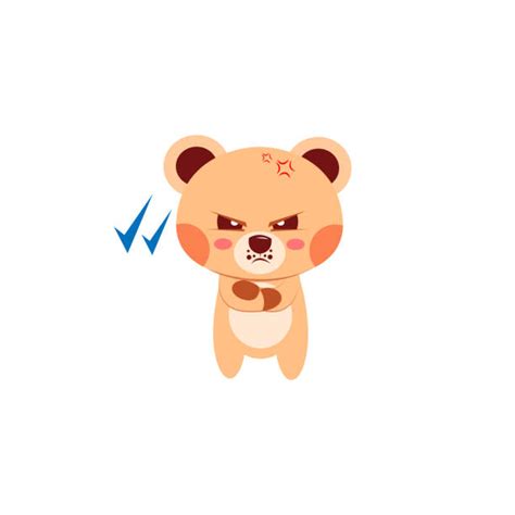 Angry Teddy Bear Drawing Illustrations, Royalty-Free Vector Graphics ...