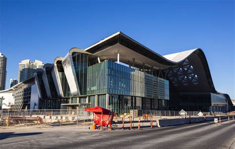 An exterior view of the Las Vegas Convention Center expansion in Las Vegas on Friday, July 31,