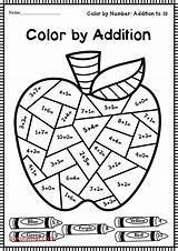 2nd Grade Math Color By Number Coloring Pages Sketch Page sketch template