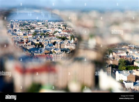 Aerial view of buildings as seen from Radisson Blu Hotel Skyline Bar in Riga, Latvia Stock Photo ...