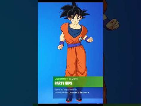 PARTY HIPS - GOKU SKIN Showcase with All Fortnite Dances & Emotes! (Fortnite x Dragon Ball ...