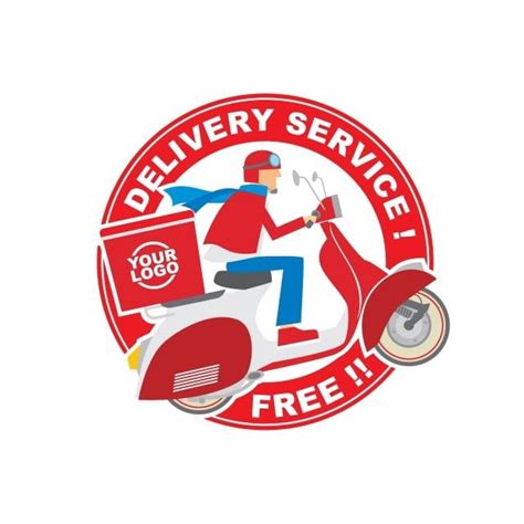 Delivery Logo Design Template, Delivery Clipart, Scooter, Job PNG and Vector with Transparent ...