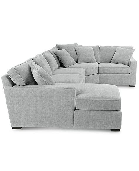 Furniture Radley 4-Piece Fabric Chaise Sectional Sofa, Created for Macy's & Reviews - Furniture ...