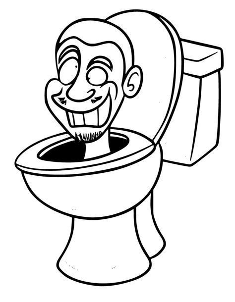 Very Funny Skibidi Toilet coloring page - Download, Print or Color ...