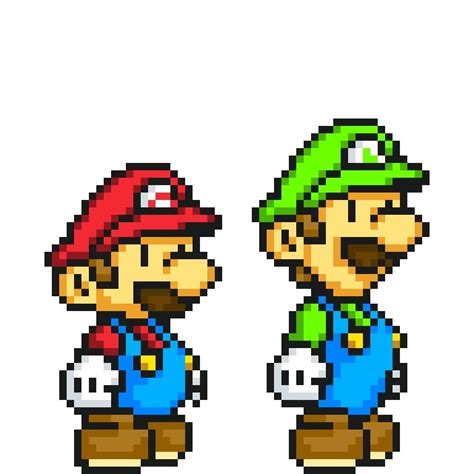 Paper mario and luigi-or should i say paper 8-bit mario and luigi!! | Mario Amino