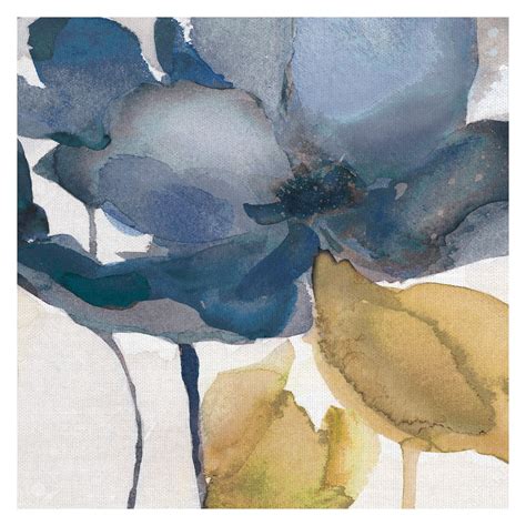 Masterpiece Art Gallery Blue Note Floral II by Carol Robinson Canvas ...