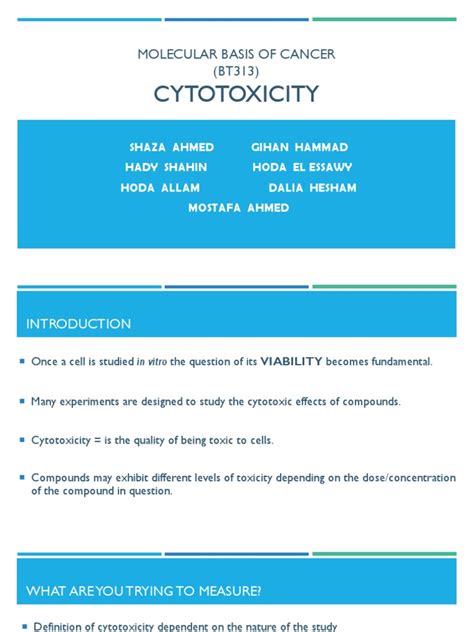 Cytotoxicity | PDF | Cytotoxicity | Cell Biology