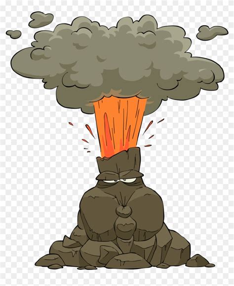 Volcano Lava Cartoon Clip Art - Cartoon Volcano Eruption - Free Transparent PNG Clipart Images ...