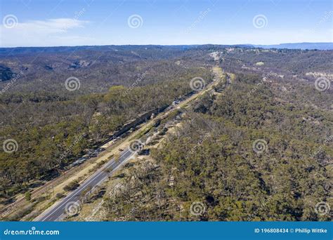 Aerial View of the Great Western Highway in the Blue Mountains Stock Photo - Image of landscape ...