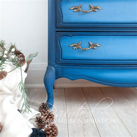 Blueberry Painted French Provincial | Color Blending - Salvaged ...