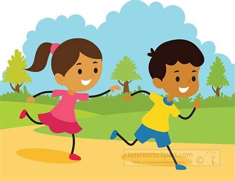 Children Playing In School Clipart