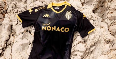 Black & Gold AS Monaco 23-24 Away Kit Released - Footy Headlines