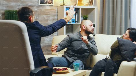 Couple Fights During Therapy - Stock Photos | Motion Array