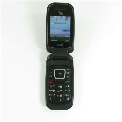 LG 442BG - Black - Basic Flip Phone