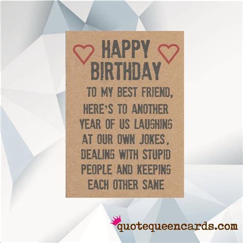 funny birthday cards best friend birthday card best friend birthday ...