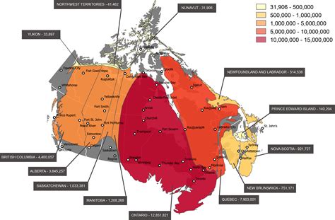 Canada Mapped by Population