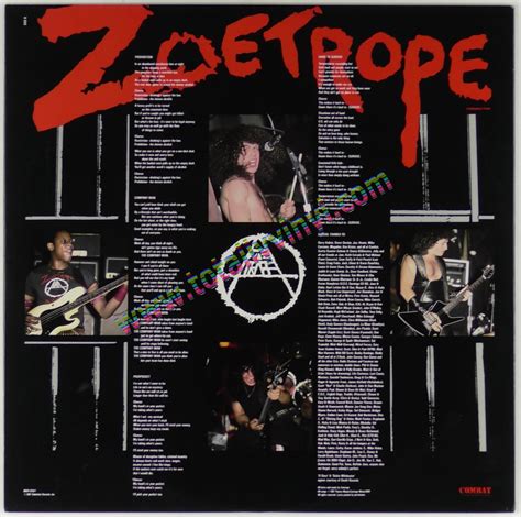 Totally Vinyl Records || Zoetrope - A life of crime Insert LP Poster Special Cover