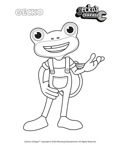 Gecko Coloring Pages (Free Printable PDF)