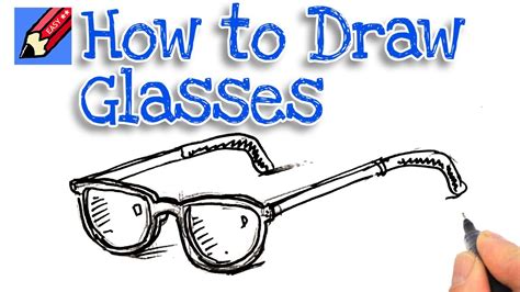 Learn how to draw a pair of spectacles Real Easy | Step by Step with Easy, Spoken Instructions ...