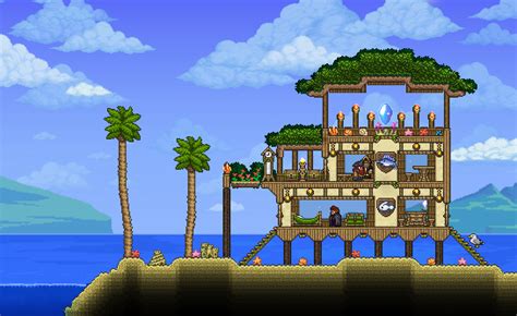 Beach House Build, hope you like it! : r/Terraria