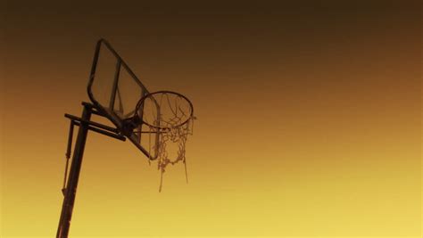 Basketball Hoop Sunset Silhouette Stock Footage Video 1736287 ...