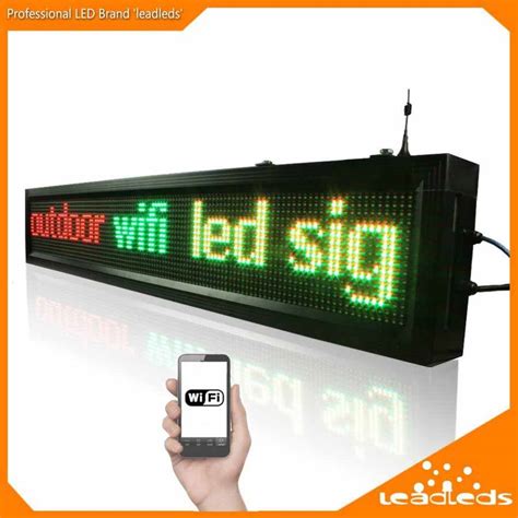 Leadleds 1.36M Outdoor Led Signs WiFi Led Display Programmable Message