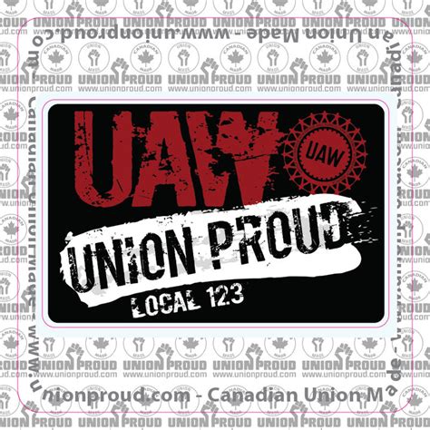 UAW Union Proud Splatter Decal – unionproud.com