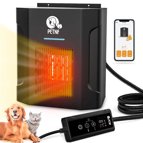 Dog House Heater with Thermostat, PETNF Safe Doghouse Heater for Dog Houses Outdoor, Pet House ...