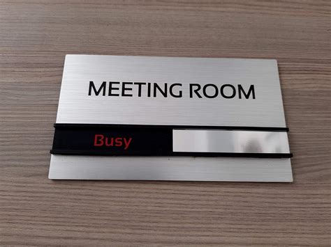 Can Be Moved Custom Busy Available Meeting Room Door Sign - Etsy