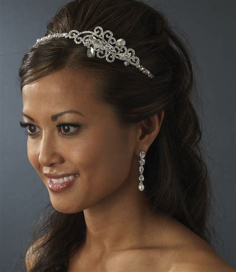 Modern Crystal Bridal Tiara Headband - Elegant Bridal Hair Accessories