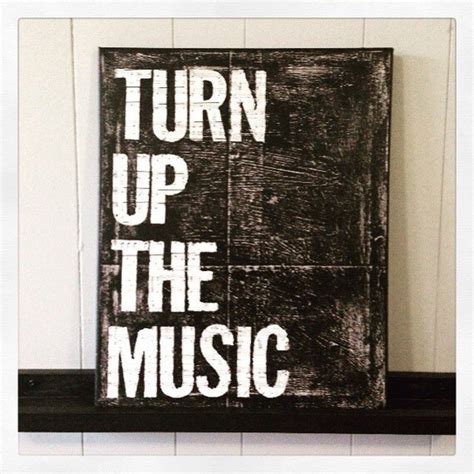 Canvas Art Music Quote Turn Up The Music 16 X 20