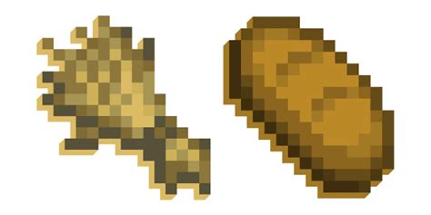 Minecraft Wheat and Bread cursor – Custom Cursor