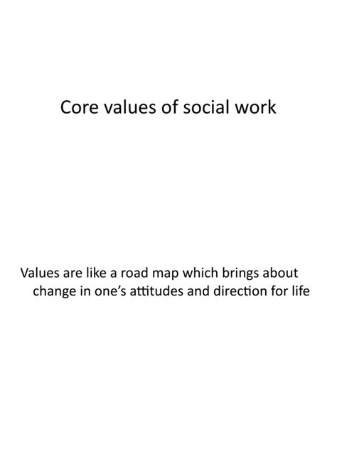 6 Core Values of Social Work | PDF | Social Work | Dignity