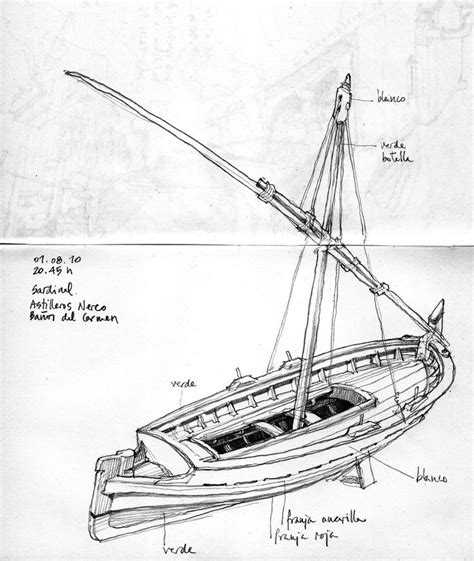 Wood Boat Drawing at GetDrawings | Free download