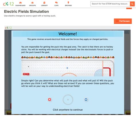 Electric Fields Simulation Interactive for 6th - 12th Grade | Lesson Planet