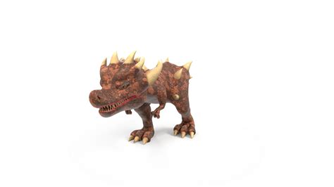 3D Model Spike - Lowpoly Cartoon Dinosaur - TurboSquid 2005922