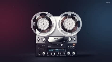 Old reel-to-reel tape recorder wallpaper - Digital Art wallpapers - #53644