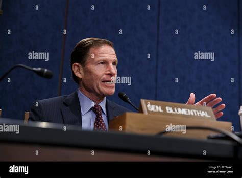 United States Senator Richard Blumenthal, Democrat of Connecticut ...