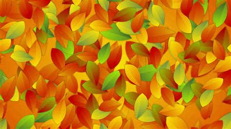 Bright autumn leaves abstract video animation. Seamless looping. Video animation Ultra HD 4K ...