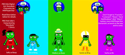 PBS Kids Digital Art: Storybots Characters by MAPSuperStar on DeviantArt