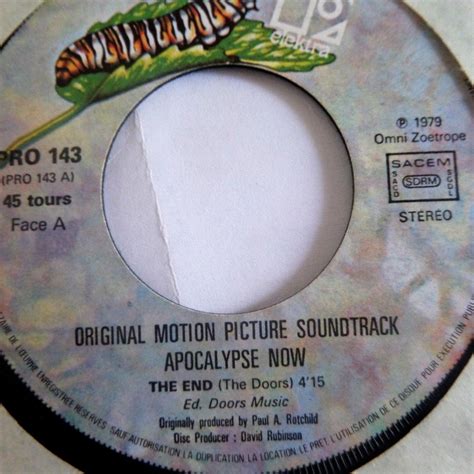 The end (french 1979 original 'apocalypse now' ost 2-trk 7 single promo ...