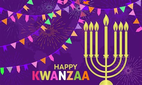 Premium Vector | Vector illustration design concept of happy kwanzaa celebration on december 26