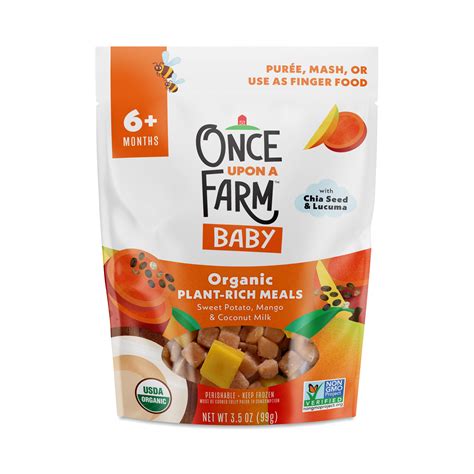 Once Upon A Farm Organic Plant-Rich Meals: Sweet Potato, Mango ...