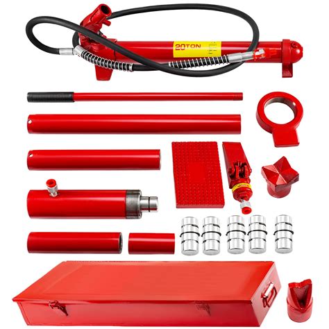 Buy Mophorn 20 Ton Porta Power Kit 1.4M Oil Hose Hydraulic Car Jack Ram ...