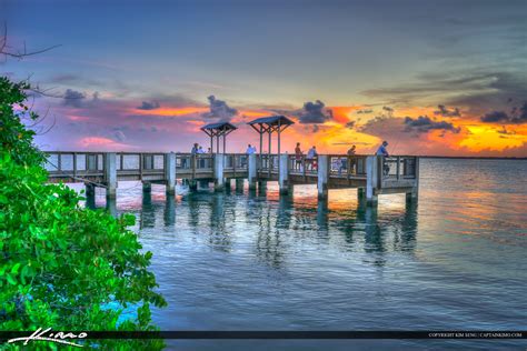 Sebastian Inlet Fishing at Pier Melbourne Beach | HDR Photography by Captain Kimo