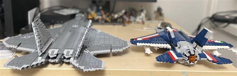 LEGO F-22 Raptor and F-35 Lightning : r/lego