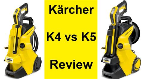 Karcher K4 vs K5 High Pressure Washer Comparison Review - YouTube