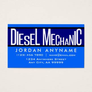 For Diesel Mechanic Business Cards & Templates | Zazzle